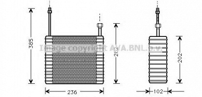 AVA QUALITY COOLING fdv021 -  Испаритель, кондиционер